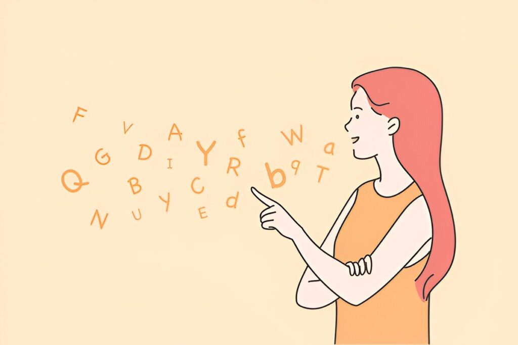 ilustração terapia da fala